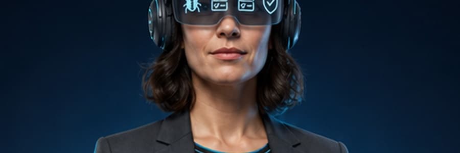 Primer plano de Leonor — Especialista en Calidad de Software IA