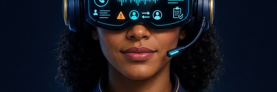 Primer plano de Paula — Especialista en Contact Center de Voz IA