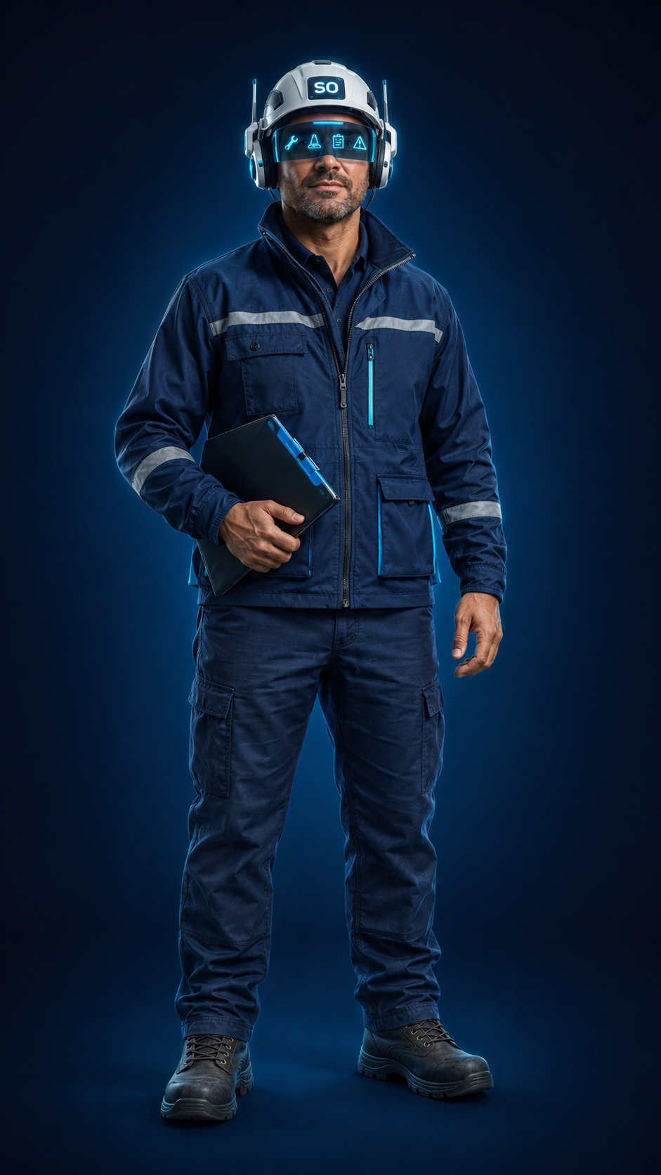 Cuerpo completo de Enzo — Supervisor de Servicios y Obras Municipales IA